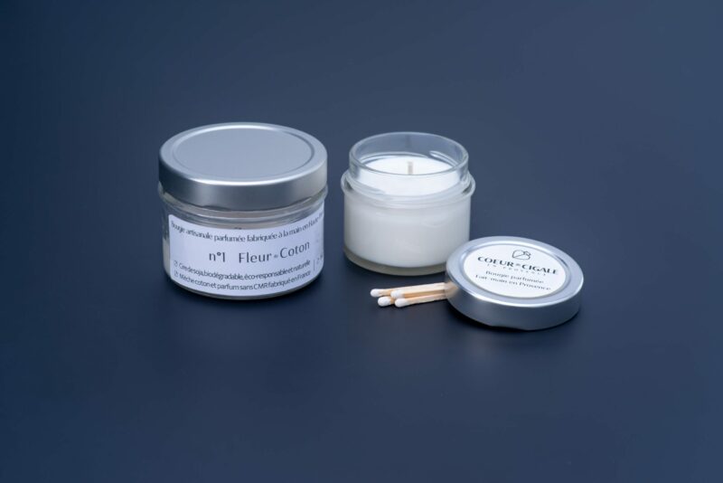 Bougie parfumée Fleur de Coton - cire de soja – Image 2