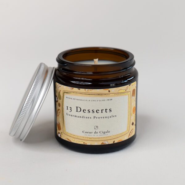 Bougie parfumée 13 Desserts - cire d'olive