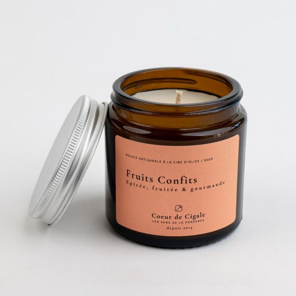 Bougie parfumée Fruits Confits - cire d'olive