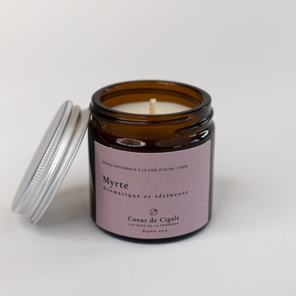 Bougie parfumée Myrte - cire d'olive