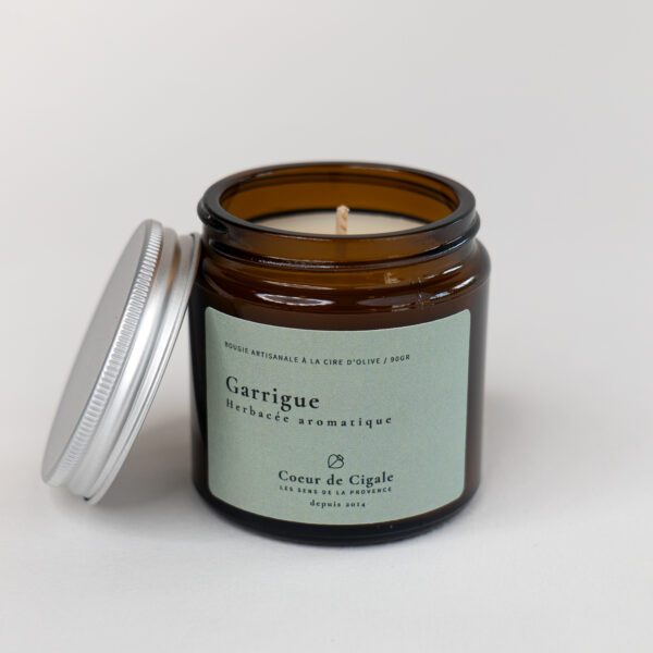 Bougie parfumée Garrigue - cire d'olive