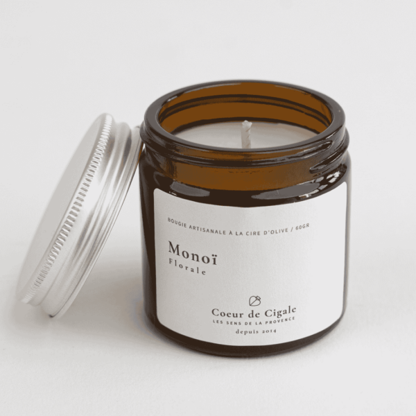 Bougie parfumée Monoï - cire d'olive