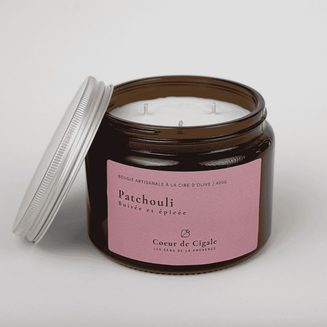 Bougie parfumées Patchouli xxl (400gr)